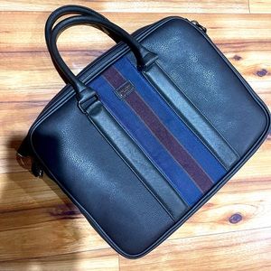 Mens great condition Ted baker London laptop work travel bag & crossbody strap